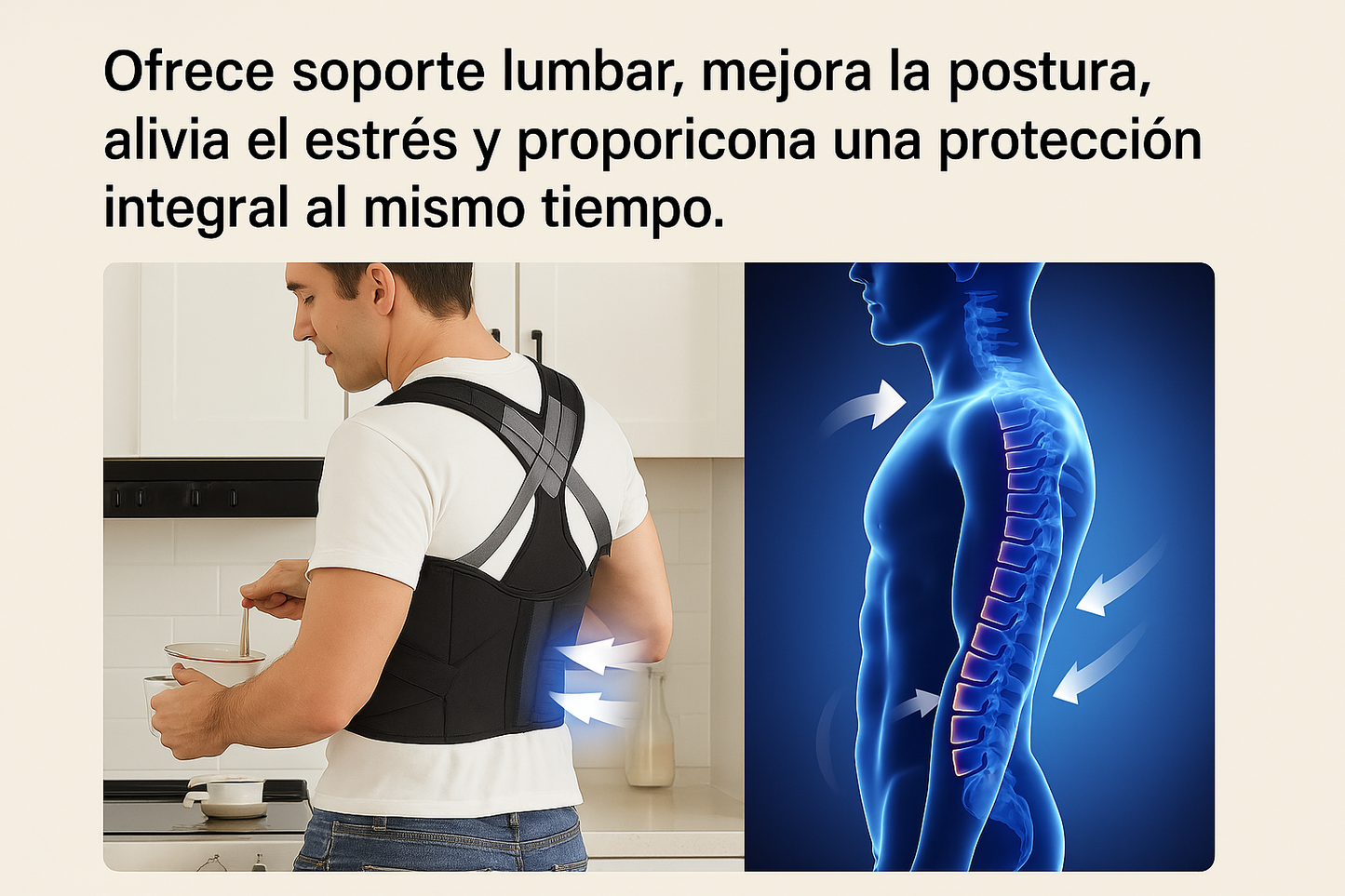 CORRECTOR POSTURA SOPORTE LUMBAR