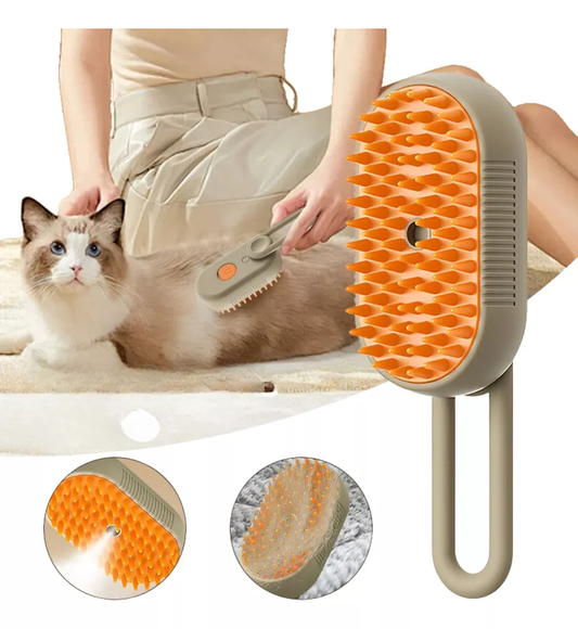 CEPILLO PARA MASCOTAS A VAPOR CON MANIJA